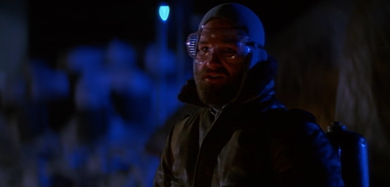 Kurt Russell as MacReady in The Thing.